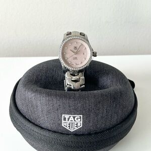 Tag Heuer Lady Link Pink Mother of Pearl Diamond Watch
